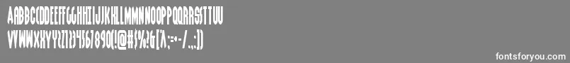 Grendelsmothercond Font – White Fonts on Gray Background