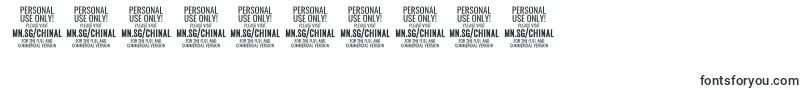 フォントChinalblackPersonalUse – 数字と数値のためのフォント