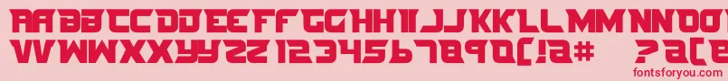 NifeFite Font – Red Fonts on Pink Background