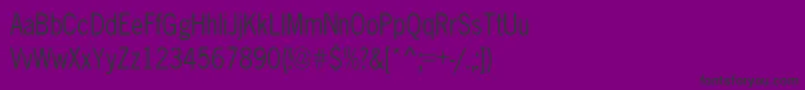 AbellCond Font – Black Fonts on Purple Background