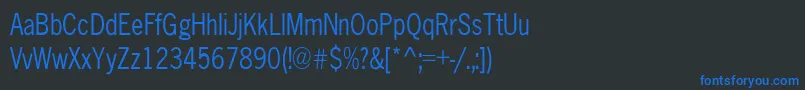 Weitere Informationen zur AbellCond-Schriftart AbellCond-Schriftart – Blaue Schriften auf schwarzem Hintergrund