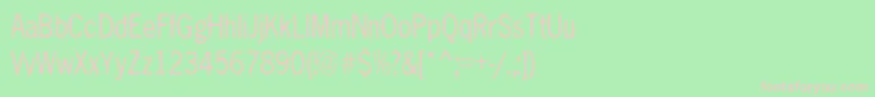 AbellCond Font – Pink Fonts on Green Background