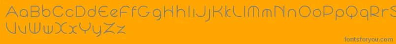 CycloTrial Font – Gray Fonts on Orange Background