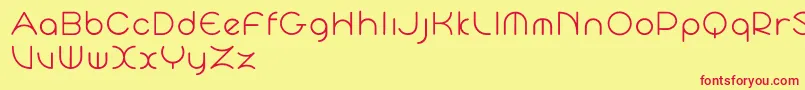 CycloTrial Font – Red Fonts on Yellow Background