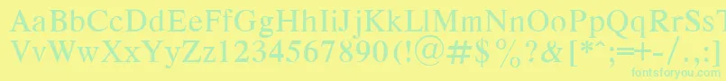 More about RespectPlain Font RespectPlain Font – Green Fonts on Yellow Background