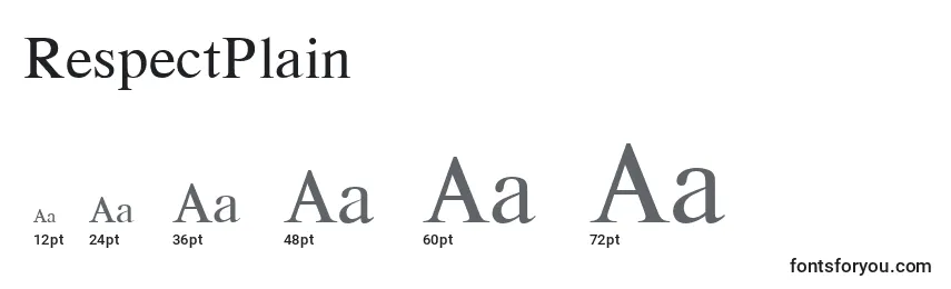 RespectPlain Font Sizes