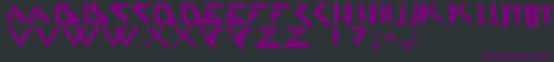 Psytype Font – Purple Fonts on Black Background