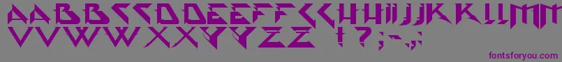 Psytype Font – Purple Fonts on Gray Background