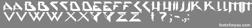 Psytype Font – White Fonts on Gray Background