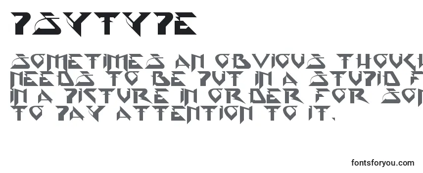 Обзор шрифта Psytype