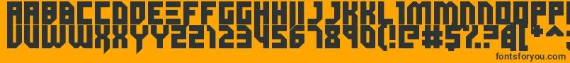 Dubspikes Font – Black Fonts on Orange Background