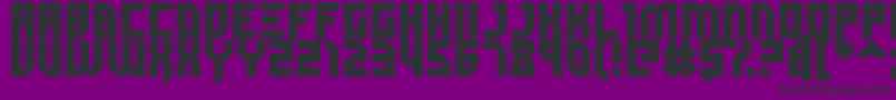 Fonte Dubspikes – fontes pretas em um fundo violeta