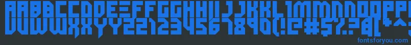 Dubspikes Font – Blue Fonts on Black Background