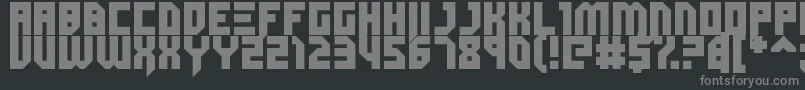Czcionka Dubspikes – szare czcionki na czarnym tle
