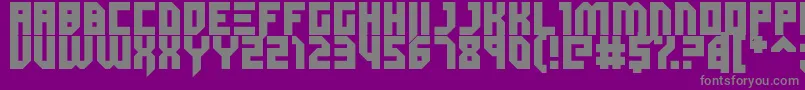 Dubspikes-Schriftart – Graue Schriften auf violettem Hintergrund