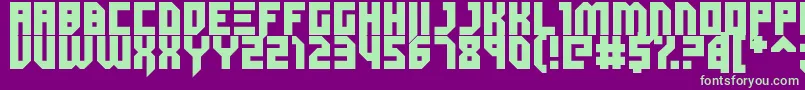 Dubspikes Font – Green Fonts on Purple Background