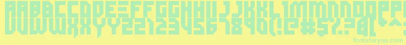 Dubspikes Font – Green Fonts on Yellow Background