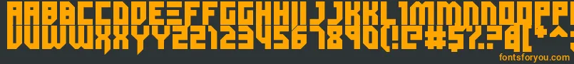 Dubspikes Font – Orange Fonts on Black Background