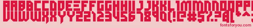 Dubspikes Font – Red Fonts on Pink Background