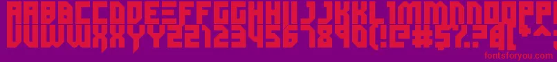 Dubspikes Font – Red Fonts on Purple Background