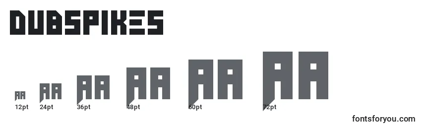 Dubspikes Font Sizes