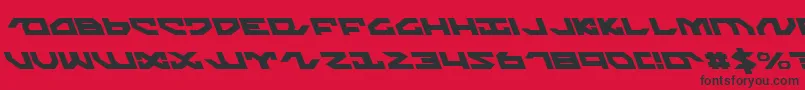 Nightrunnerl Font – Black Fonts on Red Background