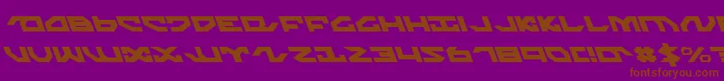 Więcej informacji o czcionce Nightrunnerl Czcionka Nightrunnerl – brązowe czcionki na fioletowym tle