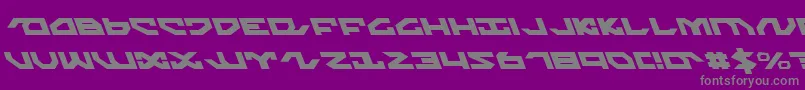 Nightrunnerl Font – Gray Fonts on Purple Background