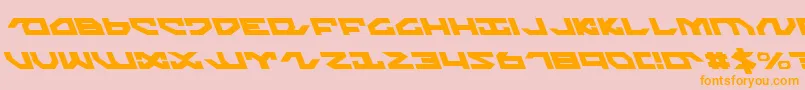 fuente Nightrunnerl – Fuentes Naranjas Sobre Fondo Rosa
