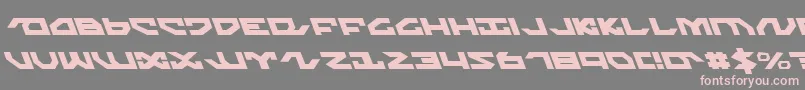 fuente Nightrunnerl – Fuentes Rosadas Sobre Fondo Gris