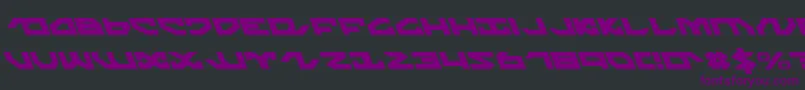 Шрифт Nightrunnerl – фиолетовые шрифты на чёрном фоне