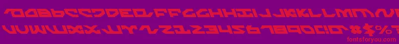 Nightrunnerl Font – Red Fonts on Purple Background