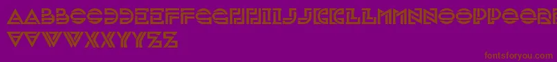 Investigation Font – Brown Fonts on Purple Background