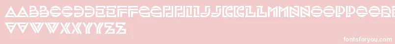 フォントInvestigation – ピンクの背景に白い文字