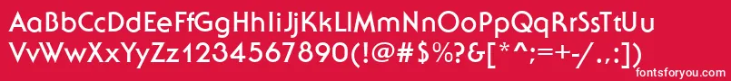 SebastianBold Font – White Fonts on Red Background