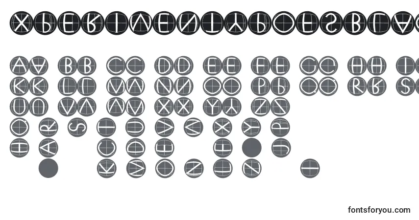Xperimentypofsblack font – alphabet, numbers, special characters