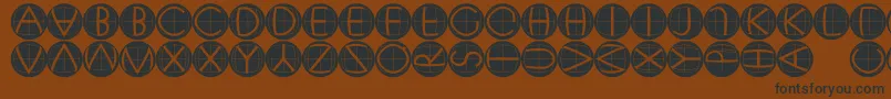 Xperimentypofsblack Font – Black Fonts on Brown Background