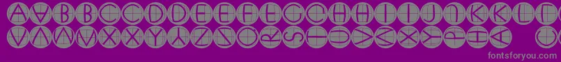 Xperimentypofsblack Font – Gray Fonts on Purple Background