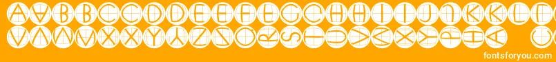 Xperimentypofsblack Font – White Fonts on Orange Background