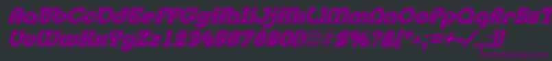 MedflyblackItalic Font – Purple Fonts on Black Background