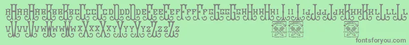 More about Bravegrams Font Bravegrams Font – Gray Fonts on Green Background