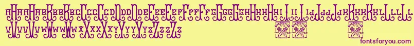 Más sobre la fuente Bravegrams fuente Bravegrams – Fuentes Moradas Sobre Fondo Amarillo