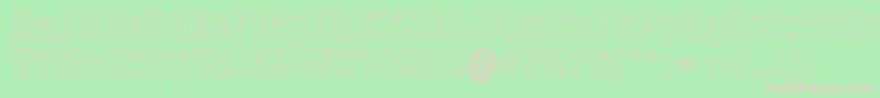 Assuan5 Font – Pink Fonts on Green Background