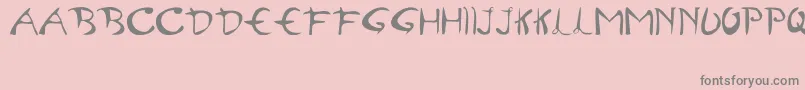 Semangat45 Font – Gray Fonts on Pink Background