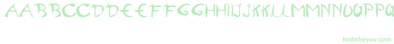 Semangat45-Schriftart – Grüne Schriften auf weißem Hintergrund