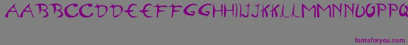 Semangat45 Font – Purple Fonts on Gray Background