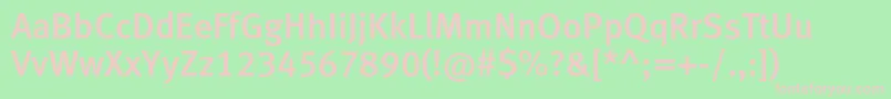 Metamediumlfc Font – Pink Fonts on Green Background