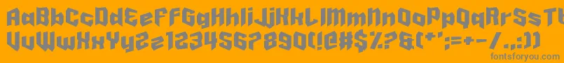 HaveABanana Font – Gray Fonts on Orange Background