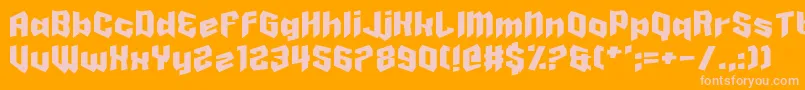 HaveABanana Font – Pink Fonts on Orange Background