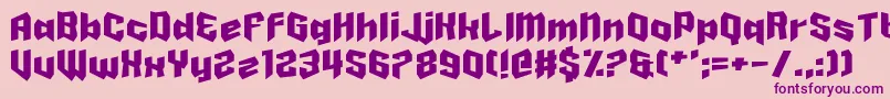 HaveABanana Font – Purple Fonts on Pink Background